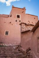 een deel van de kasteel van ait benhaddou, een versterkt stad, de voormalig caravan manier van Sahara naar Marrakech. UNESCO wereld erfenis, Marokko foto