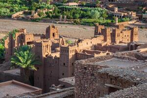 ait benhaddou is een versterkt stad, of ksar, langs de voormalig caravan route tussen de Sahara en Marrakech in Marokko. foto