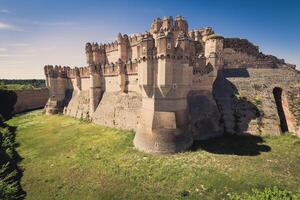 coca kasteel, Segovia Castilla y leon, Spanje. foto