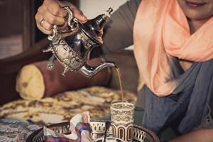 Marokkaans thee cups foto