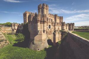 coca kasteel, Segovia Castilla y leon, Spanje. foto