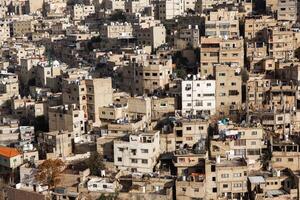 antenne visie van Amman stad de hoofdstad van Jordanië. stad scape van Amman. foto