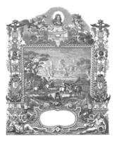 verovering van keizerswerth, 1702, wijnoogst illustratie. foto