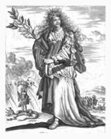 Cimmerian sibille, jan luiken, 1684 Cimmerian sibylle foto