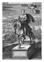 ruiter standbeeld van philip iv net zo Romeins keizer, cornelis Galle foto