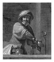 woede ira, lucas vorsterman i, na adriaen brouwer, 1619 - 1675 foto