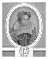 portret van marie meerau, theodor busje Merlen ik, 1652 foto