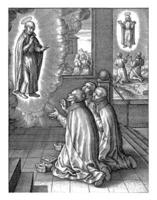 uiterlijk van ignatius van loyola naar drie jezuïeten, hieronymus wierix foto