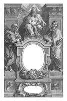 Christus met antiquitas en nieuwigheden, cornelis Galle foto