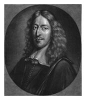 portret van johan de verstand, Abraham bloling, na jan de baen, 1660 - 1690 foto