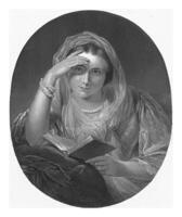 fantaseren vrouw, willem staalink i, na jan Adam kruseman, 1836 - 1913 foto