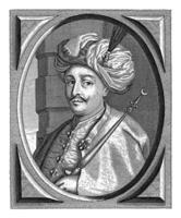 portret van sultan mehmet iv van de poef rijk, cornelis meyssens, 1650 - 1693 foto