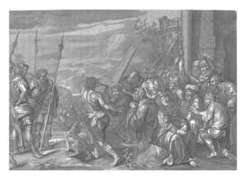 kruisdraging, anoniem, na Alexander voet i, na jan busje hol Hoecke, na Jakob jordaens i, na schelde Adamsz. bolswert, na anthony busje dijk, 1630 - 1702 foto