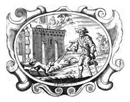 tegenslag beschermt ons van de duivel, gaspar bouttats, 1679 foto