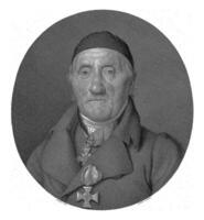 portret van gotthilf Sebastian roetger, ludwig Buchhoorn, na carl belegering, in of voordat c. 1821 foto