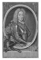 portret van John v, koning van Portugal, georg paul busch, c. 1716 - 1756 foto