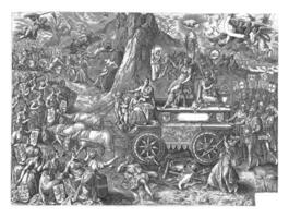 de triomfantelijk wagen van vrede, 1577 foto