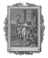 astarbe aangehouden in de paleis van pygmalion, jean Baptiste tuinier, na Charles monnet, 1785 foto