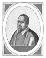 portret van jan neeen, hendrick hondius i, 1608 foto