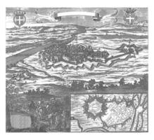 visie van en plan van casale monferrato, anoniem, 1729 foto