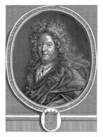 portret van gerard edelinck, franz xaver Joseph speet, na Joseph Vivian, 1708 foto
