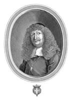 portret van Johann anton, tellen van rot, franciscus busje der steen, na jan de kudde, 1670 - 1674 foto