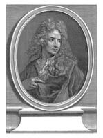 portret van benoit Audran, benoit audran ik, na Joseph Vivian, 1708 - 1756 foto