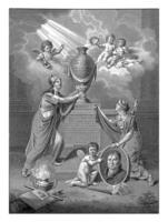 allegorie Aan de dood van joan Melchior Kemper, 1824 foto