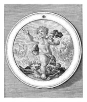 putto net zo berger wereld, crispijn busje de passe i, 1594 foto