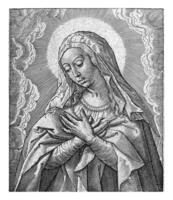 maagd Maria, hieronymus Wierix, 1563 - voordat 1619 foto
