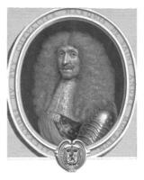 portret van Alexander du puy, antoine masson, na Gilbert de zeven, 1670 foto