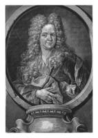 portret van Friedrich Hallo, pieter schenk i, 1704 foto