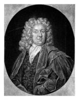 portret van Johann Samuel stryk, pieter schenk i, na Samuel blaettner i, 1670 - 1713 foto