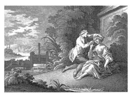 phyllis en demofoon, Johann esaias Nilson, 1731 - 1788 foto