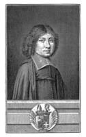 portret busje leon potier de gevreesd, pierre land, 1674 foto