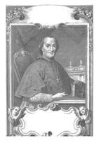 portret van kardinaal angelo Maria quirin, carlo orsolini, 1747 foto