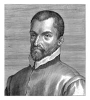 portret van jan Lievens, philips Galle toegeschreven aan naar werkplaats van, 1604 - 1608 foto