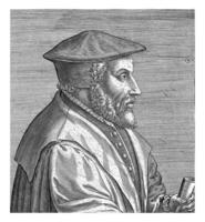 portret van joost de damhouder, philips gal, 1587 - 1604 foto