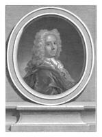portret van schilder marco ricci, Giovanni antonio faldon, na Rosalba drager, 1724 foto