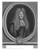 portret busje adrien de valois, claudé ik duflo's, na pierre paul Merelle, 1675 - 1727 foto