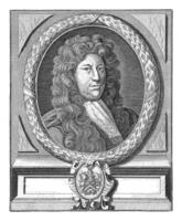 portret van johan Freyer, jan lamsvelt, 1684 - 1743 foto