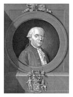 portret van een onbekend Mens, mathias de sallieth, 1764 - 1791 foto