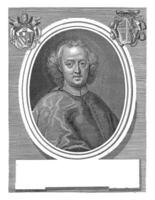 portret van kardinaal sigismund von kolonitsch, gasparo massief, 1727 - 1731 foto