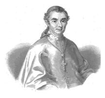 portret van kardinaal Filippo de engelis, Gregorio duidelijker, na Bucher, 1823 - 1873 foto