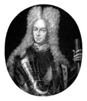 portret van Augustus ik, koning van Polen, pieter schenk i, 1694 - 1713 foto