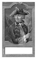 portret van Jakob kees, christen Friedrich fritzsch, 1729 - 1774 foto