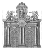 portaal van een antwerpen kerk, jean de la barre, 1625 - 1649 foto