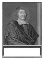 portret van franciscus burmannus, jacobus doper, 1693 - 1704 foto