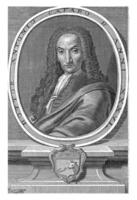 portret busje antonio cafaro, antonio baldi, 1702 - 1773 foto