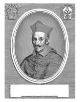 portret van kardinaal scipione pannocchieschi d'elci, giuseppe Maria testana, 1658 - 1679 foto